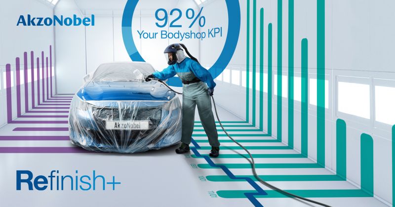 AkzoNobel lancia Refinish+, una piattaforma digitale per guidare la digitalizzazione delle attività di verniciatura dei veicoli