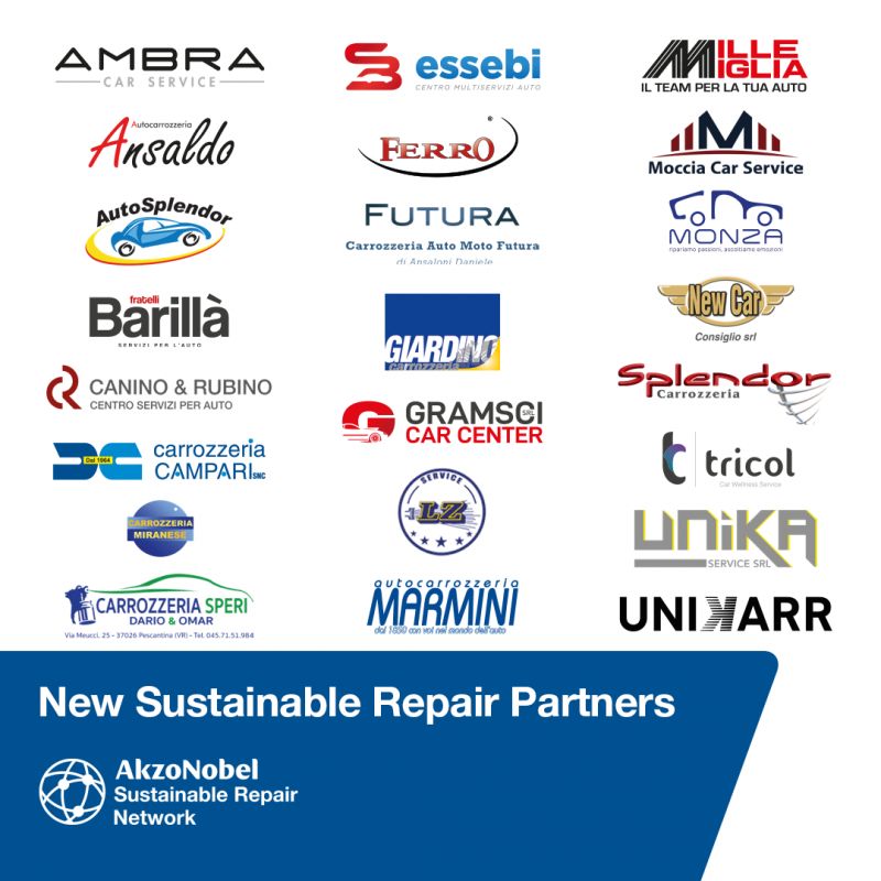 AkzoNobel Vehicle Refinishes Expands its Sustainable Repair Network Across Europe